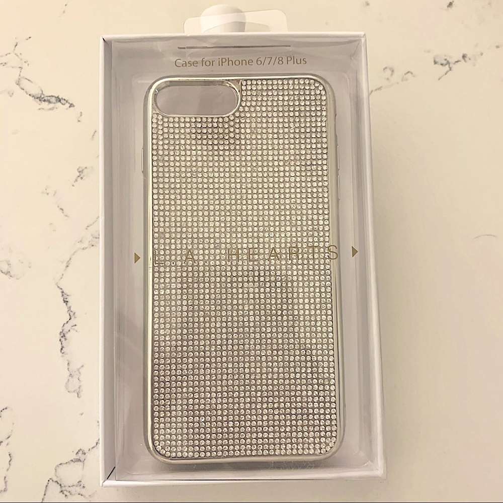 LA Hearts Sparkly iPhone Case for 6+ 7+ and 8+